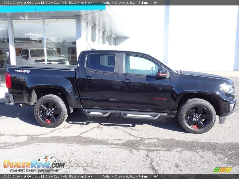 2021 Chevrolet Colorado LT Crew Cab 4x4 Black / Jet Black Photo #2