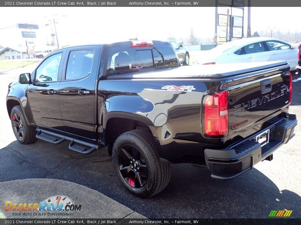 2021 Chevrolet Colorado LT Crew Cab 4x4 Black / Jet Black Photo #6