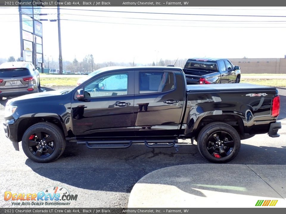 2021 Chevrolet Colorado LT Crew Cab 4x4 Black / Jet Black Photo #7