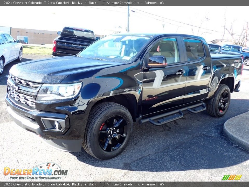 2021 Chevrolet Colorado LT Crew Cab 4x4 Black / Jet Black Photo #8