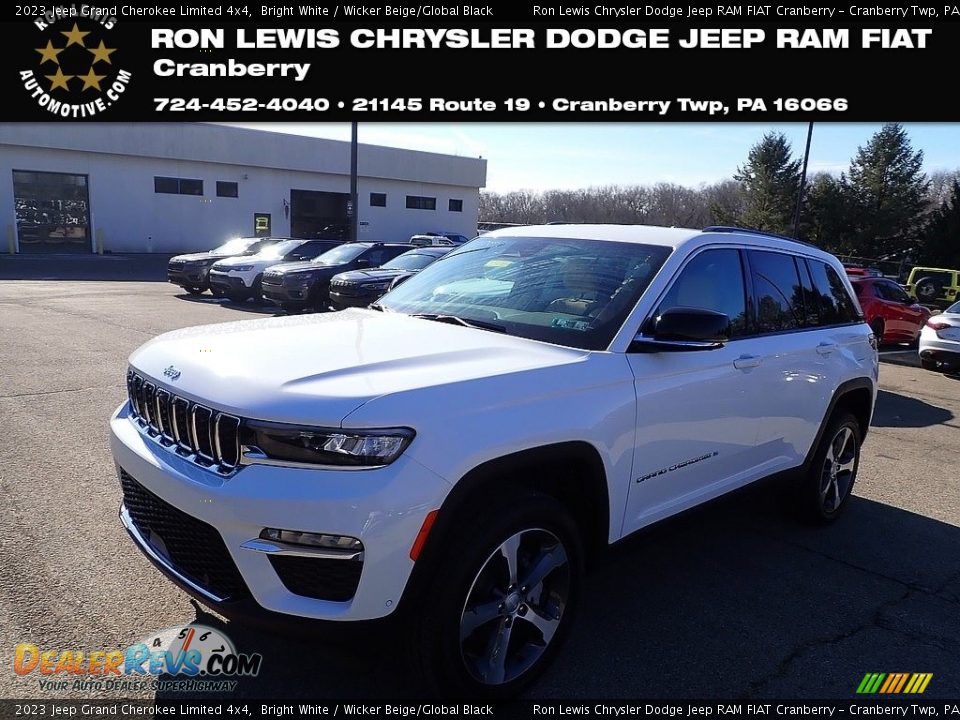 2023 Jeep Grand Cherokee Limited 4x4 Bright White / Wicker Beige/Global Black Photo #1