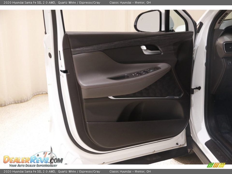2020 Hyundai Santa Fe SEL 2.0 AWD Quartz White / Espresso/Gray Photo #4