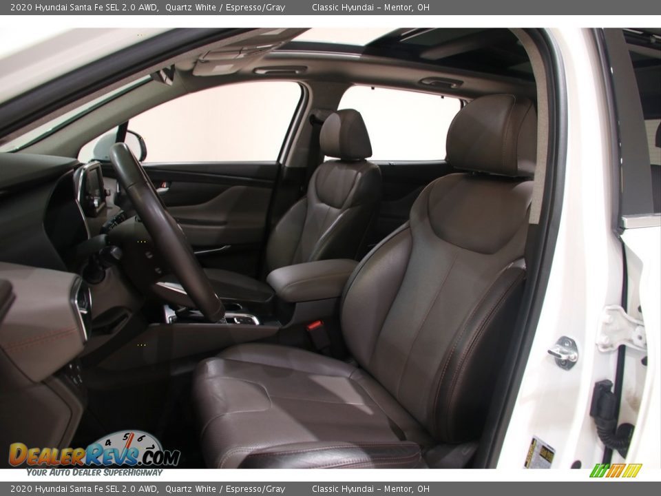 2020 Hyundai Santa Fe SEL 2.0 AWD Quartz White / Espresso/Gray Photo #5