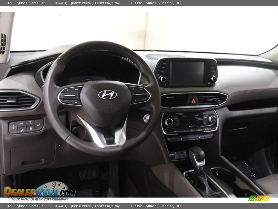 2020 Hyundai Santa Fe SEL 2.0 AWD Quartz White / Espresso/Gray Photo #6