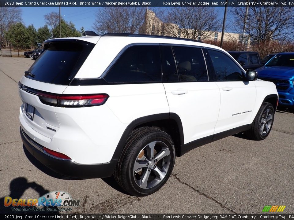2023 Jeep Grand Cherokee Limited 4x4 Bright White / Wicker Beige/Global Black Photo #5