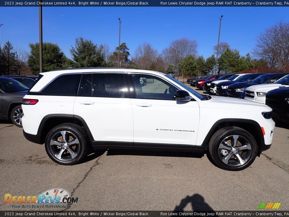 2023 Jeep Grand Cherokee Limited 4x4 Bright White / Wicker Beige/Global Black Photo #6