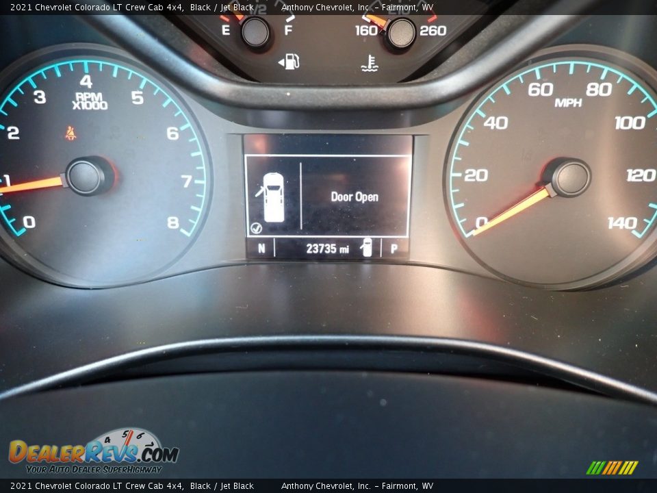 2021 Chevrolet Colorado LT Crew Cab 4x4 Black / Jet Black Photo #20