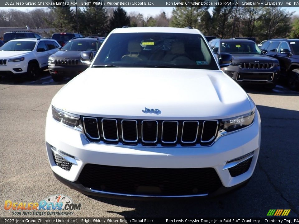 2023 Jeep Grand Cherokee Limited 4x4 Bright White / Wicker Beige/Global Black Photo #8