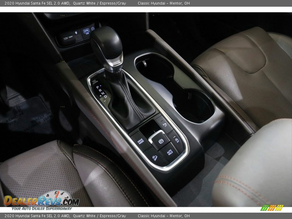 2020 Hyundai Santa Fe SEL 2.0 AWD Quartz White / Espresso/Gray Photo #12