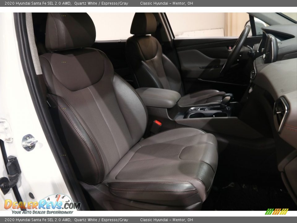 2020 Hyundai Santa Fe SEL 2.0 AWD Quartz White / Espresso/Gray Photo #14