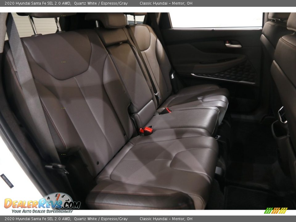 2020 Hyundai Santa Fe SEL 2.0 AWD Quartz White / Espresso/Gray Photo #15