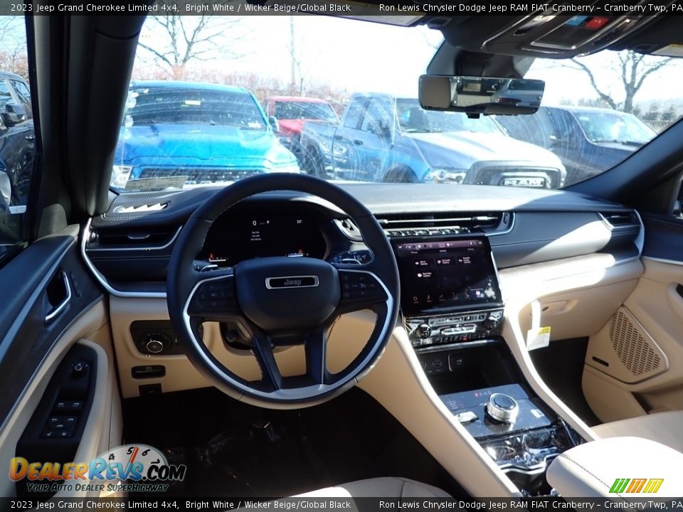 2023 Jeep Grand Cherokee Limited 4x4 Bright White / Wicker Beige/Global Black Photo #13