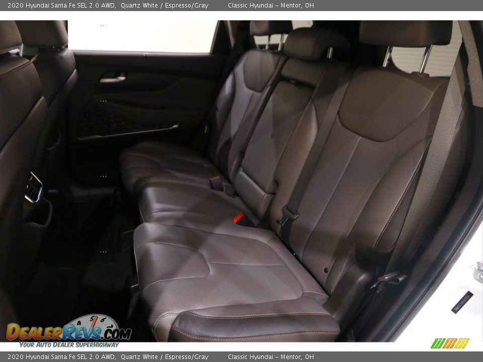 2020 Hyundai Santa Fe SEL 2.0 AWD Quartz White / Espresso/Gray Photo #16