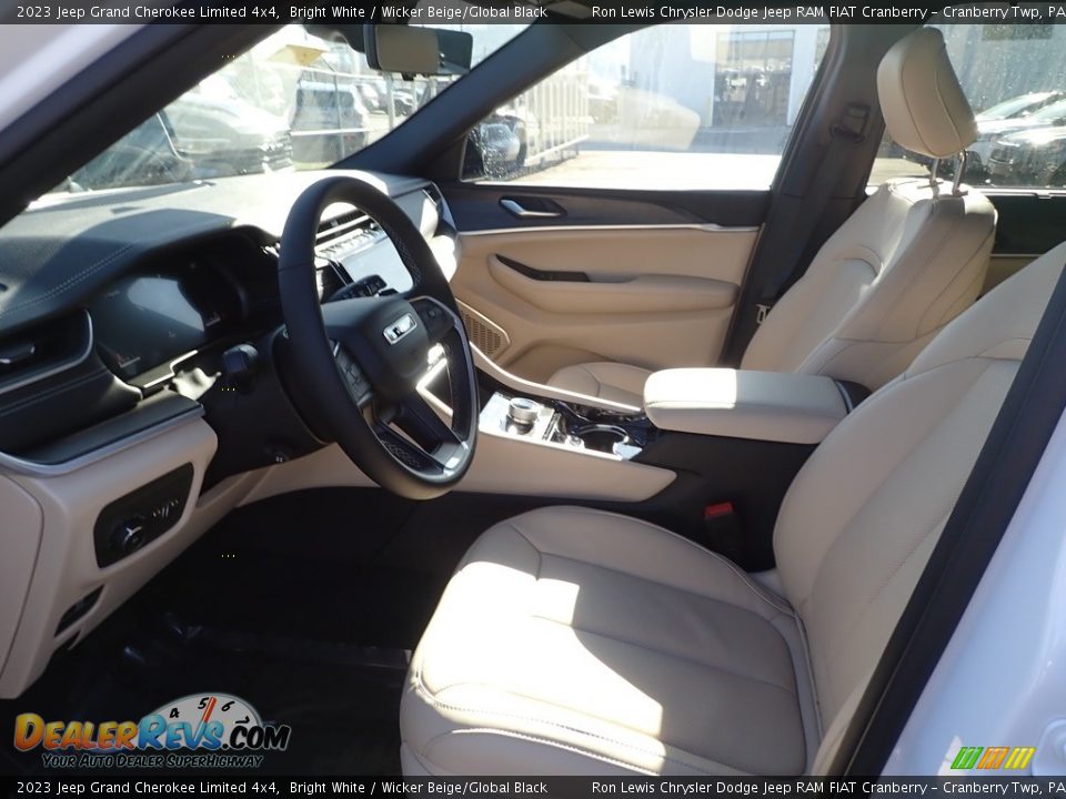 2023 Jeep Grand Cherokee Limited 4x4 Bright White / Wicker Beige/Global Black Photo #14