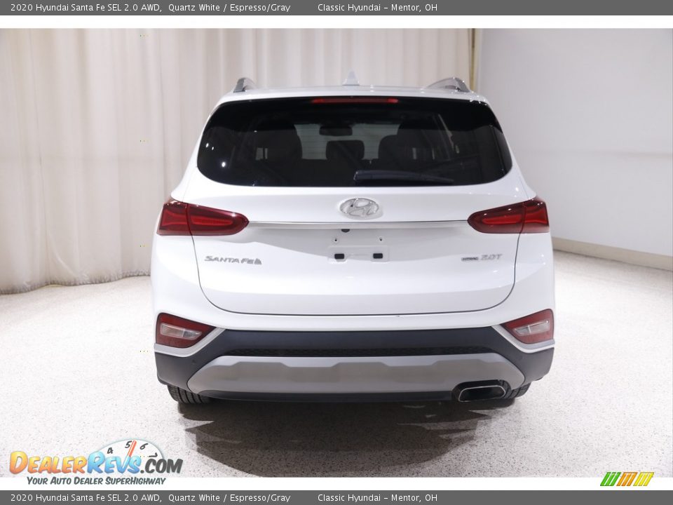 2020 Hyundai Santa Fe SEL 2.0 AWD Quartz White / Espresso/Gray Photo #17