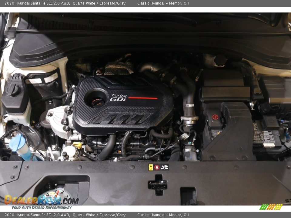 2020 Hyundai Santa Fe SEL 2.0 AWD Quartz White / Espresso/Gray Photo #18