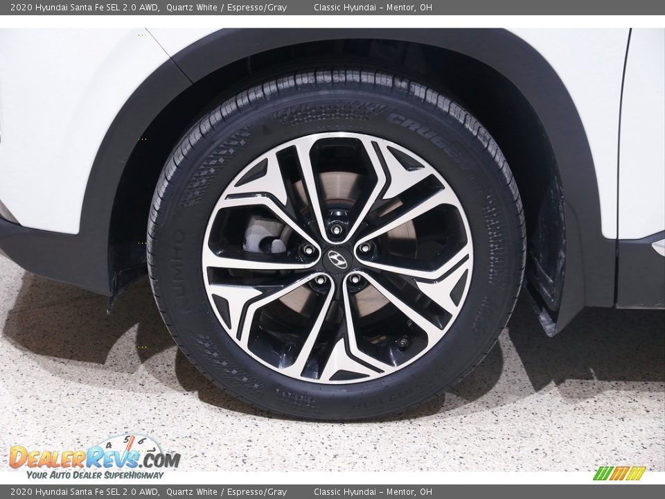 2020 Hyundai Santa Fe SEL 2.0 AWD Quartz White / Espresso/Gray Photo #19
