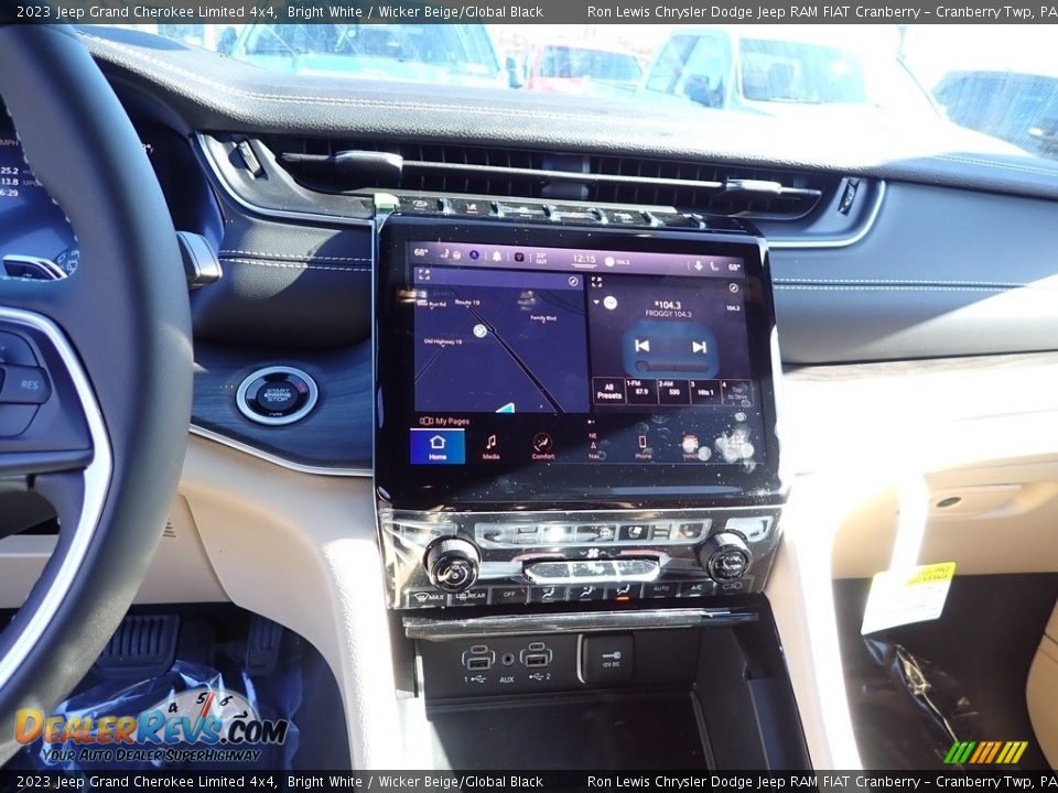 2023 Jeep Grand Cherokee Limited 4x4 Bright White / Wicker Beige/Global Black Photo #17