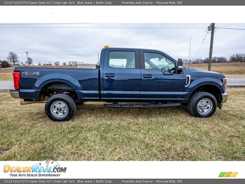 2019 Ford F250 Super Duty XLT Crew Cab 4x4 Blue Jeans / Earth Gray Photo #3