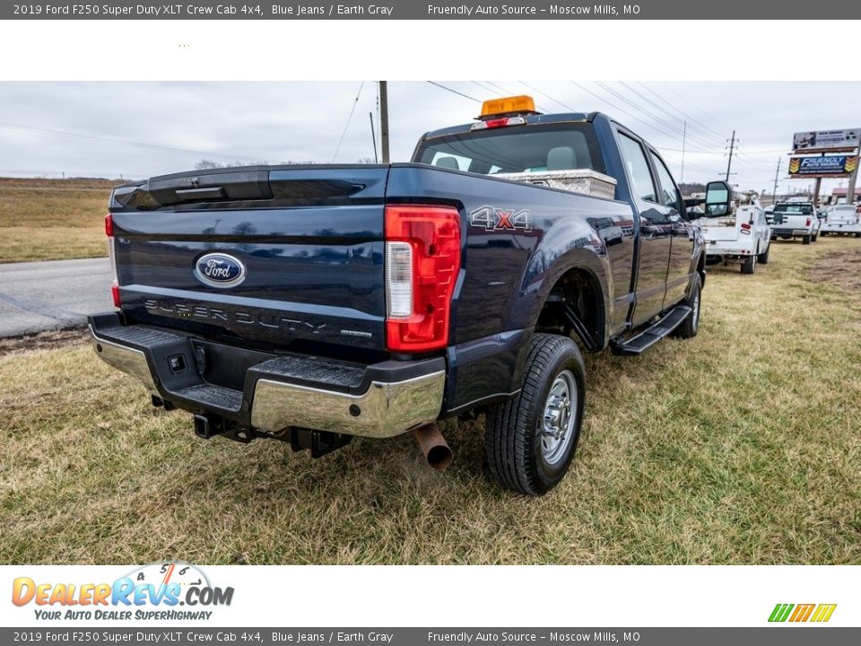 2019 Ford F250 Super Duty XLT Crew Cab 4x4 Blue Jeans / Earth Gray Photo #4