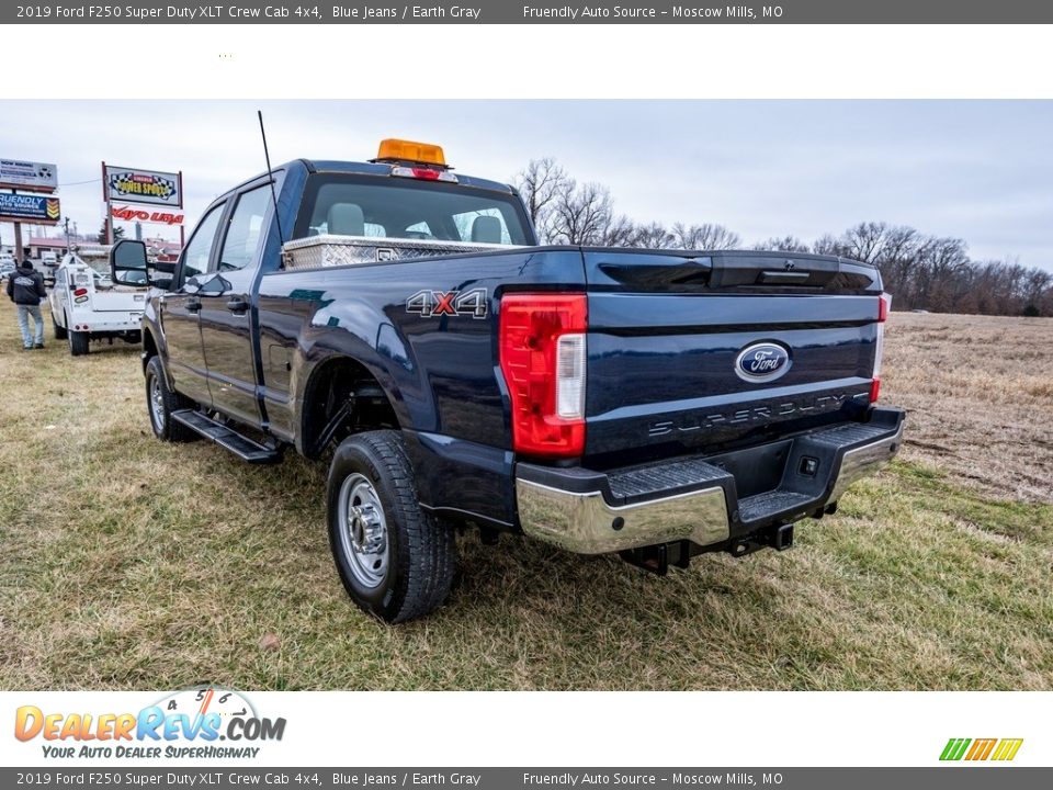 2019 Ford F250 Super Duty XLT Crew Cab 4x4 Blue Jeans / Earth Gray Photo #6