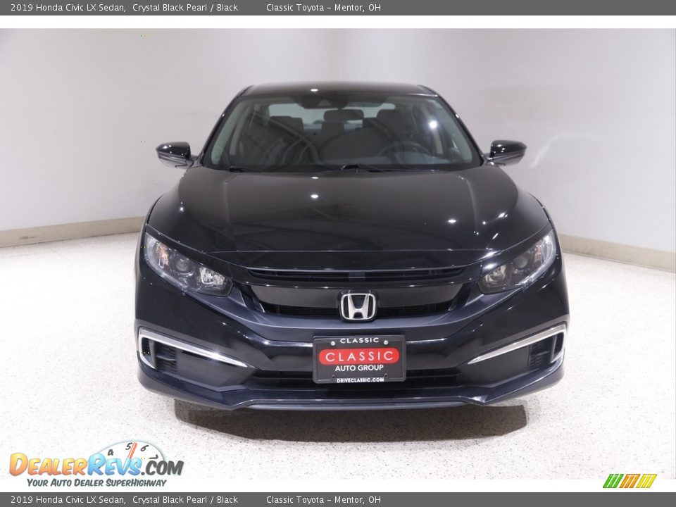 2019 Honda Civic LX Sedan Crystal Black Pearl / Black Photo #2