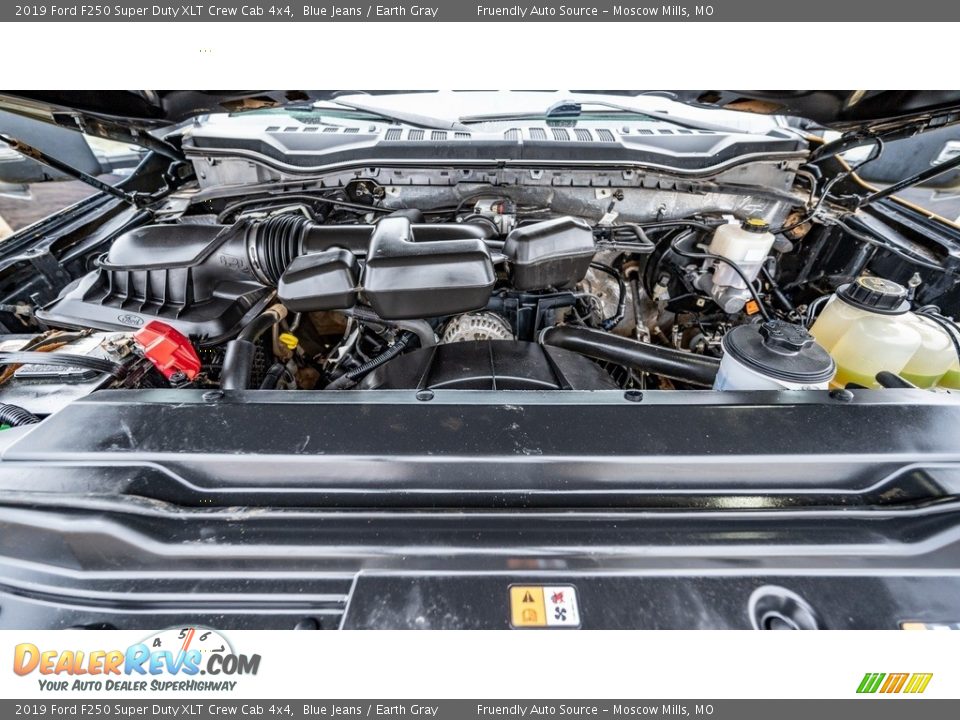 2019 Ford F250 Super Duty XLT Crew Cab 4x4 Blue Jeans / Earth Gray Photo #16
