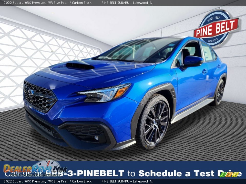 2022 Subaru WRX Premium WR Blue Pearl / Carbon Black Photo #1