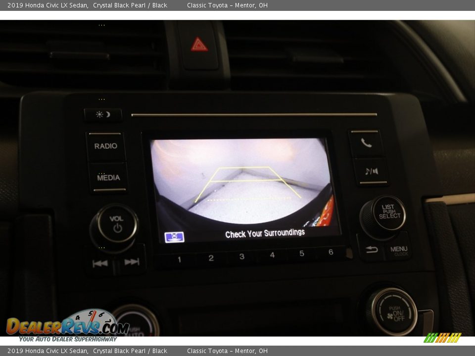 2019 Honda Civic LX Sedan Crystal Black Pearl / Black Photo #11