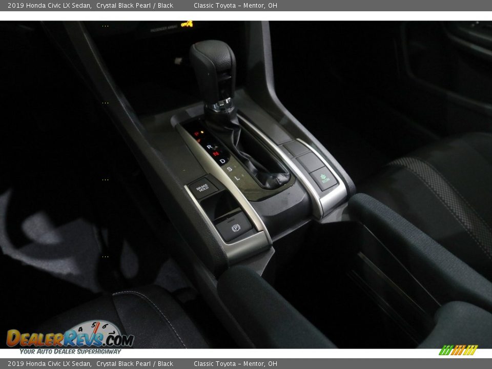 2019 Honda Civic LX Sedan Crystal Black Pearl / Black Photo #12