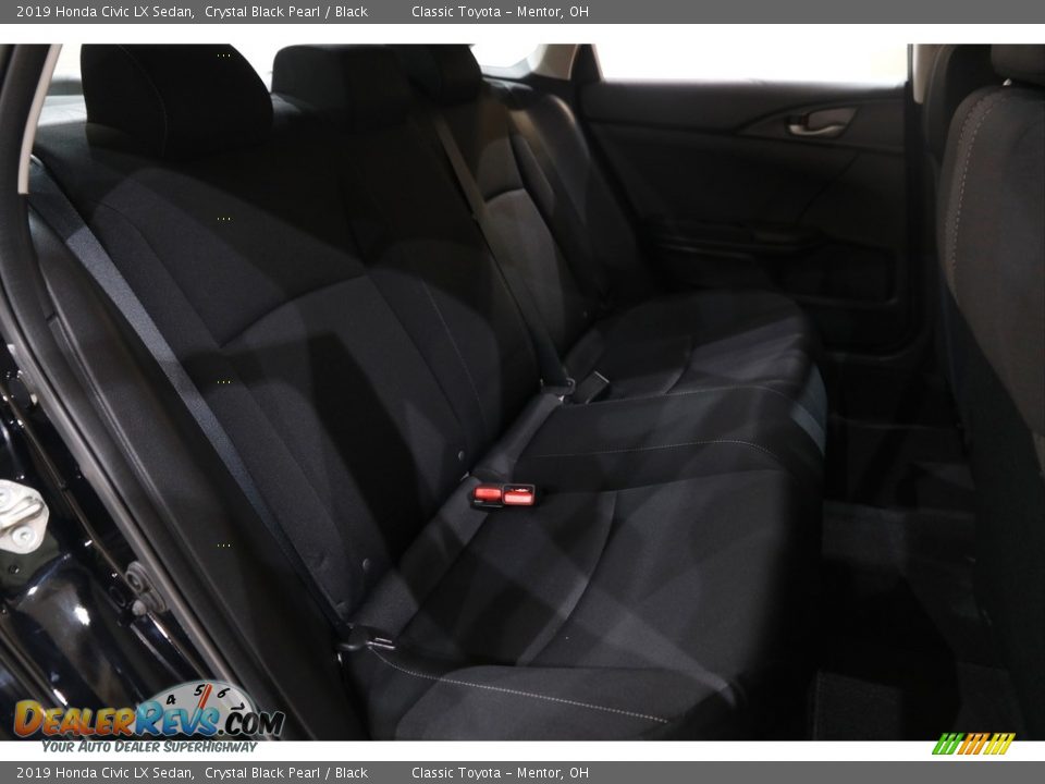 2019 Honda Civic LX Sedan Crystal Black Pearl / Black Photo #15