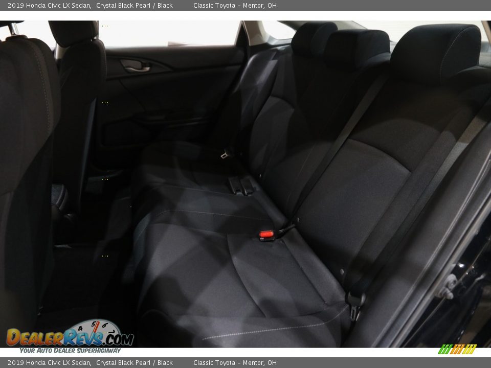 2019 Honda Civic LX Sedan Crystal Black Pearl / Black Photo #16