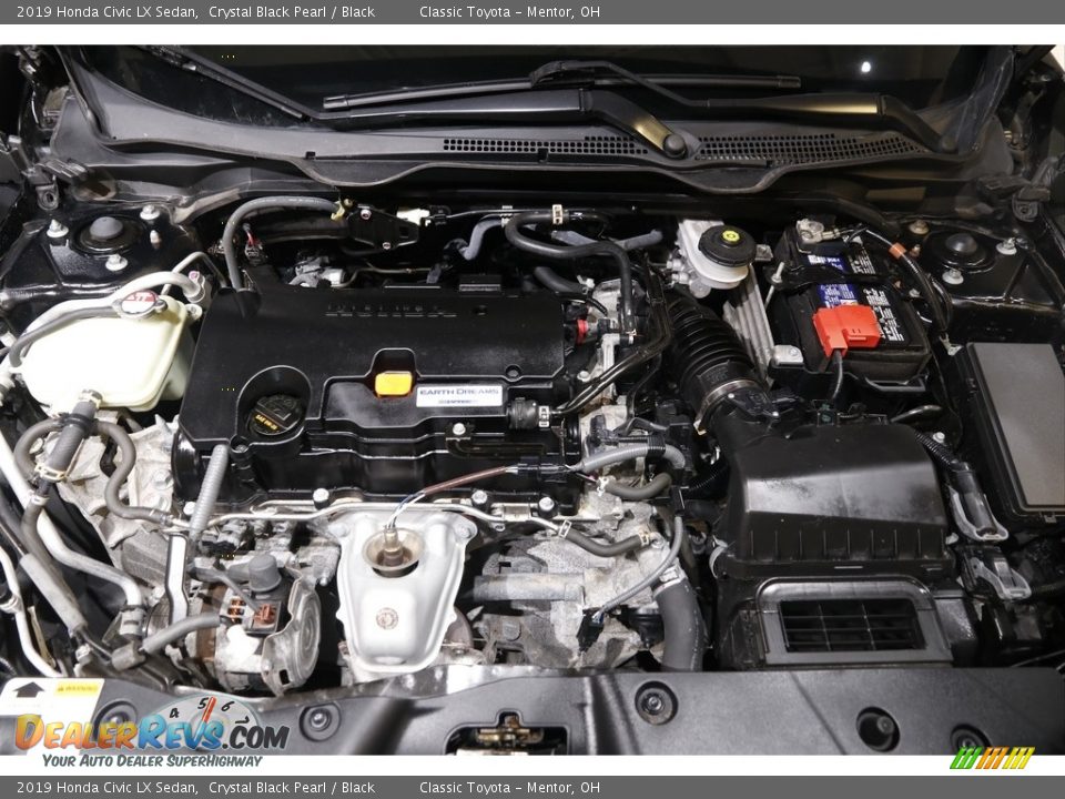 2019 Honda Civic LX Sedan Crystal Black Pearl / Black Photo #18