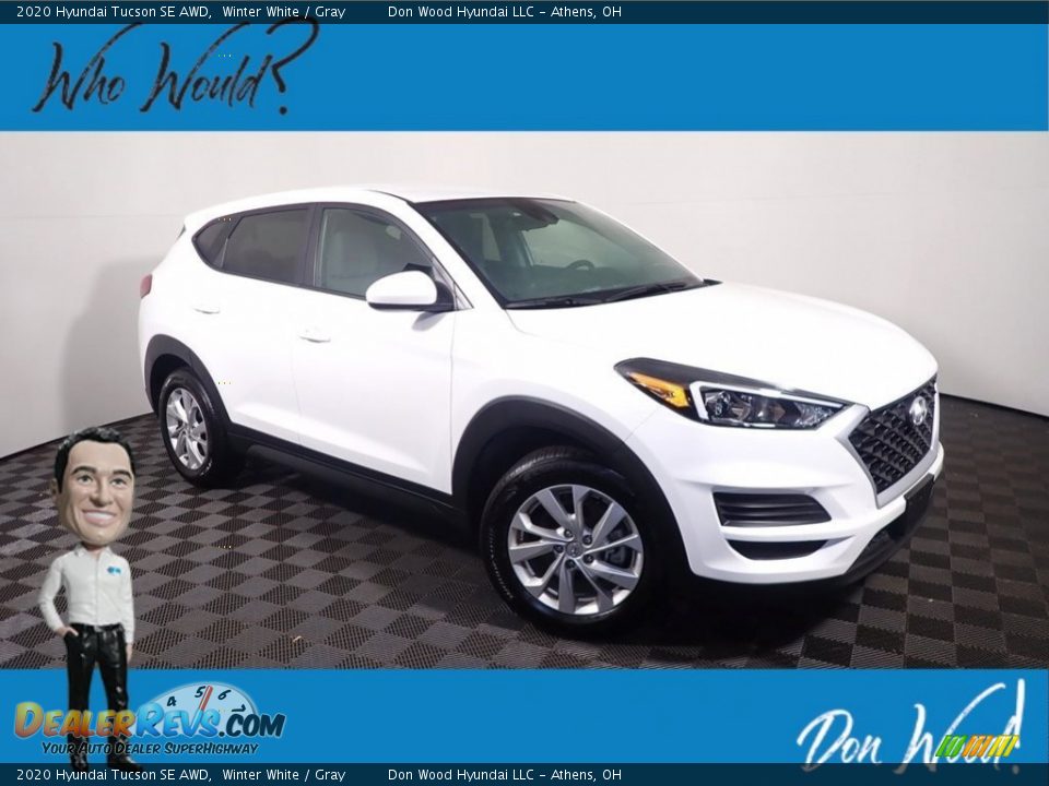 2020 Hyundai Tucson SE AWD Winter White / Gray Photo #1