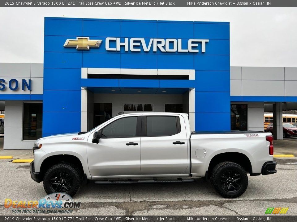 2019 Chevrolet Silverado 1500 LT Z71 Trail Boss Crew Cab 4WD Silver Ice Metallic / Jet Black Photo #1