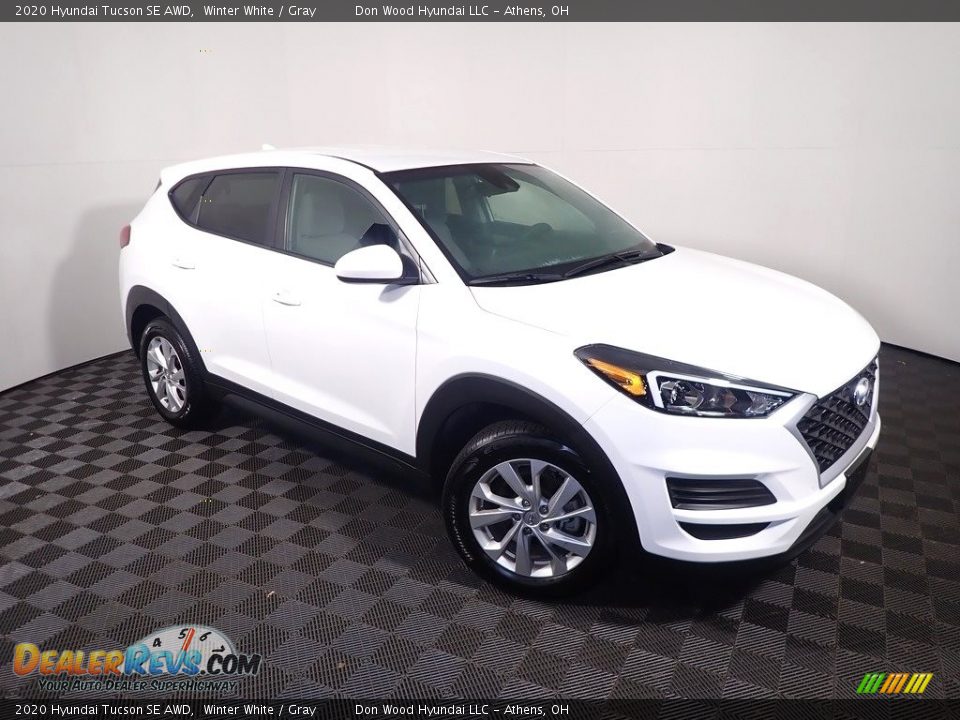 2020 Hyundai Tucson SE AWD Winter White / Gray Photo #3