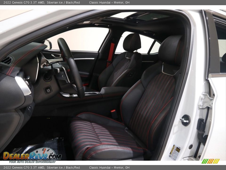 Front Seat of 2022 Genesis G70 3.3T AWD Photo #5