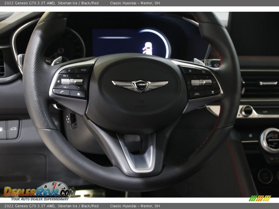 2022 Genesis G70 3.3T AWD Steering Wheel Photo #7
