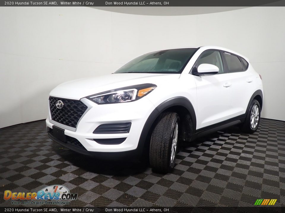2020 Hyundai Tucson SE AWD Winter White / Gray Photo #7