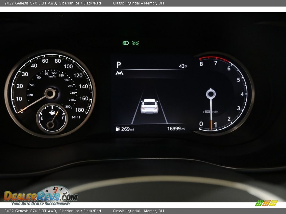 2022 Genesis G70 3.3T AWD Gauges Photo #8