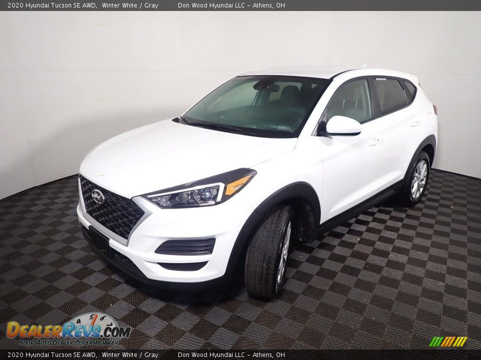 2020 Hyundai Tucson SE AWD Winter White / Gray Photo #8