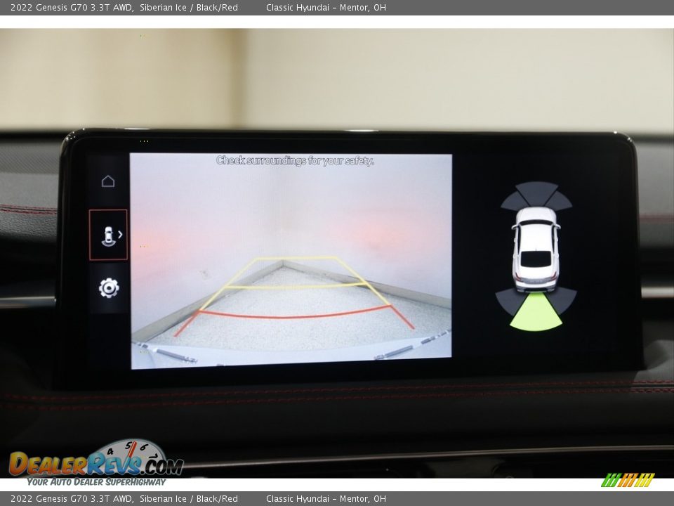 2022 Genesis G70 3.3T AWD Siberian Ice / Black/Red Photo #13