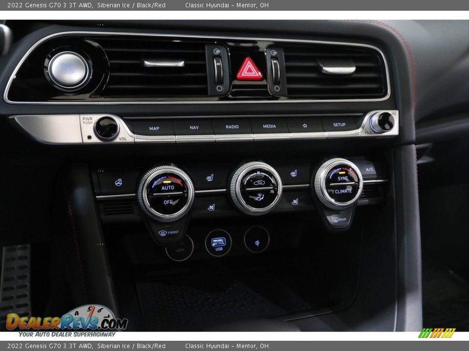 Controls of 2022 Genesis G70 3.3T AWD Photo #14