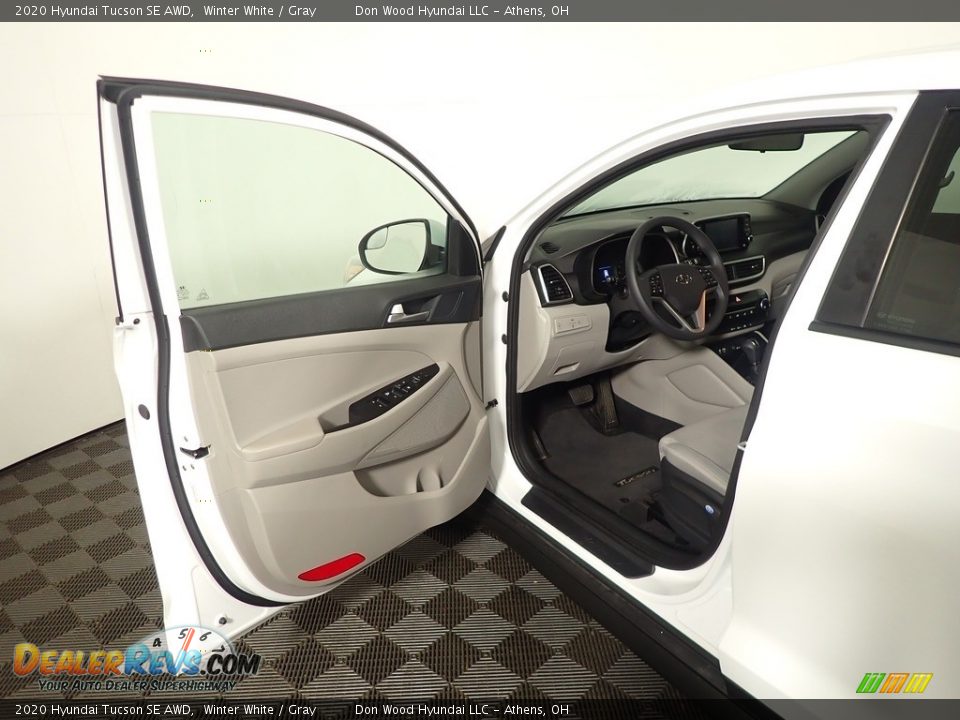 2020 Hyundai Tucson SE AWD Winter White / Gray Photo #16