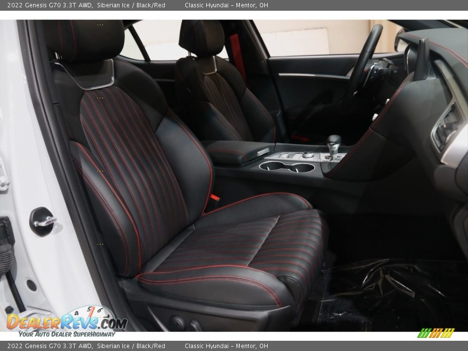 Front Seat of 2022 Genesis G70 3.3T AWD Photo #17
