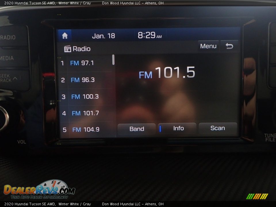 2020 Hyundai Tucson SE AWD Winter White / Gray Photo #22