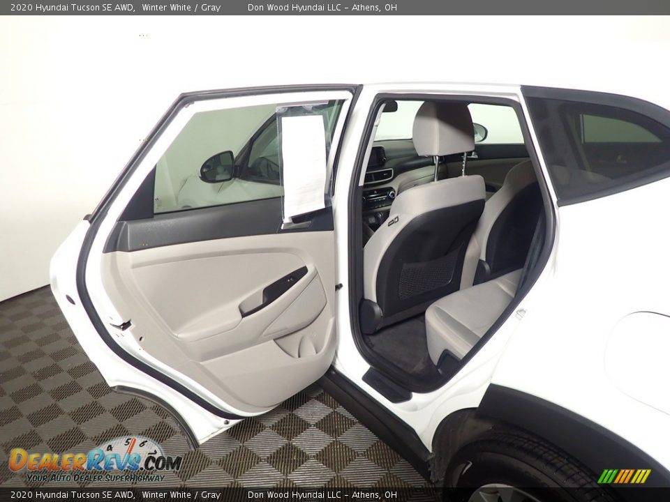 2020 Hyundai Tucson SE AWD Winter White / Gray Photo #30