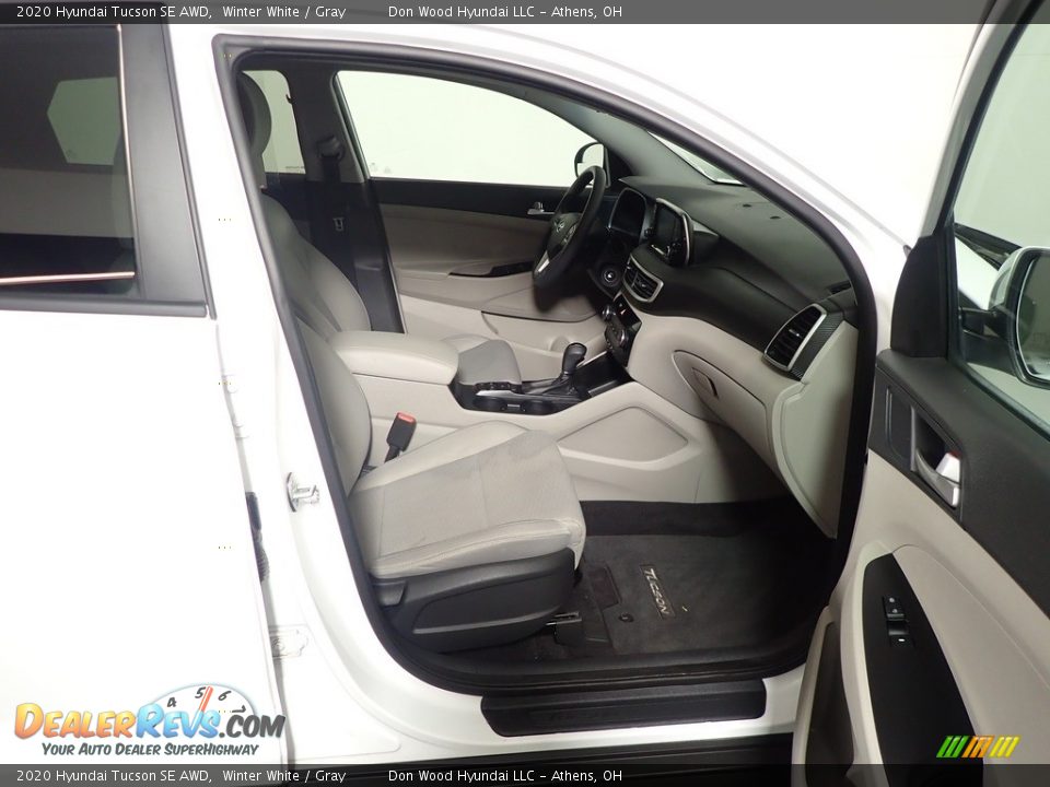 2020 Hyundai Tucson SE AWD Winter White / Gray Photo #35