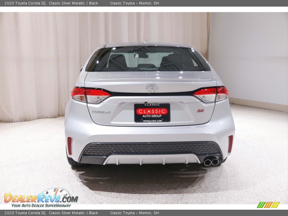 2020 Toyota Corolla SE Classic Silver Metallic / Black Photo #17