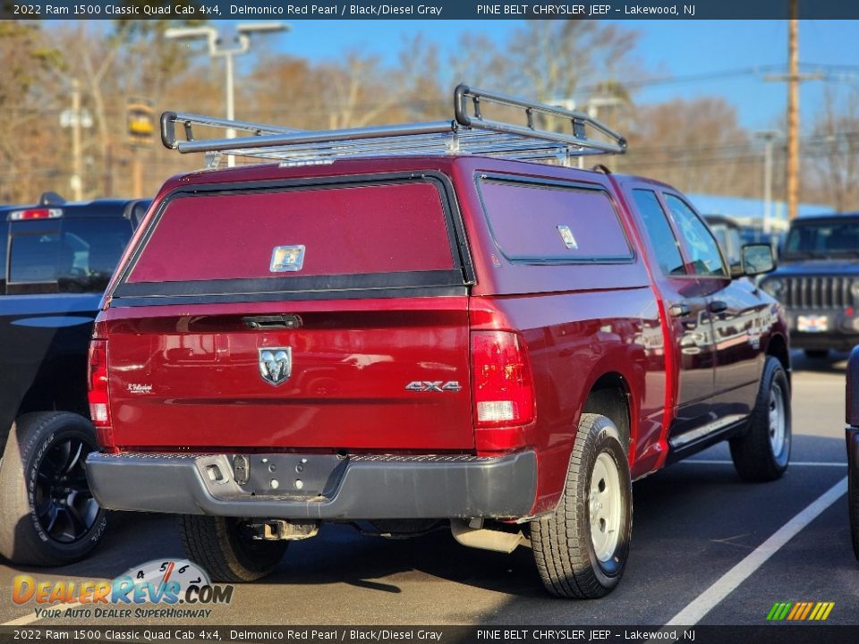 2022 Ram 1500 Classic Quad Cab 4x4 Delmonico Red Pearl / Black/Diesel Gray Photo #7